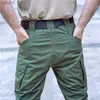 Pantalons pour hommes IX9 Pantalons tactiques militaires imperméables Pantalons de combat Pantalons militaires de l'armée SWAT Pantalons cargo pour hommes Pantalons décontractés en coton L230520