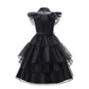 Kız Elbiseleri Kız Cosplay Elbise Kostümleri Siyah Gotik Çarşamba Addams Elbiseler Çocuk Kıyafetleri Cadılar Bayramı Partisi 230531