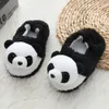 Slipper Winter Panda kapcie dzieci Dziewczyna Dziewczyna bez poślizgu chłopcy futra slajdy bawełniane buty w pomieszczeniach ciepłe puszyste dom dzieci pantofel 230530