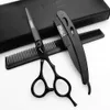 Tools 6 Inch Black Japanese 440C Imported Tools Razor Hairdresser Thinning Scissors Professional Suit Salon Hairdresser