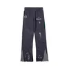 Galeries de pantalons pour hommes pantalons de créateurs pantalons de dept lettre imprimé denim pantalons de survêtement droits mouchetés Tech automne