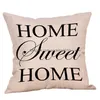 Pillow Case Letter Imprima ER 18x18 polegadas Fashion Sofá Cushion Home Decoration Customizable DBC VT0408 Drop Delivery Garden Textil Dhia5