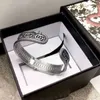 Designer-Schmuck, Armband, Halskette, Ring, gestreift, Stereo-Klapperschlange, offener Zahnradrand, Herren-Damen-Armband, neuer Schmuck von hoher Qualität