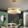 Pendant Lamps Modern Crystal Foyer Chandelier Gold Luxury Living Room Dining Hanging Lamp Bedroom Kitchen Island Lights