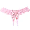 20% DE DESCONTO Ribbon Factory Store Sexy feminino rendado aberto transparente rosa fascínio cueca pantera String