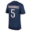 3xl 4xl maillots mbappe 4th Dembele Soccer Jerseys Hakimi G.Ramos Asensio Soler 23 24 25 Muani Maillots de Football 2023 2024 Marquinhos Men Kids Kids enfants enfants