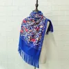 Scarves Women Artificial Cashmere With Tassel Lady Winter Autumn Schal Scarf Thinker Warm Female Shawl Embroidery Cape
