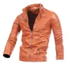 Giacca da uomo in pelle per motociclista in motociclista Materiale di alta qualità in pelle di agnello giacca parka maschi