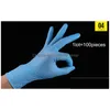 Disposable Gloves Rubber Cleaning Powder Nitrile Latex Antiskid Exam Convenient Dispenser Glove 1Lot100Piece Drop Delivery Home Gard Dhlkx