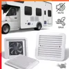 Nova ventilação de geladeira 12V 4W com ventilador para reboque de RV Caravana Ar lateral forte exaustor de vento Acessórios de automóvel Estilo de carro Campista