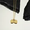 Роскошная бренда Love Heart Designer подвесной ожерелья для женщин Сладкий классический серебряный золото синий элегантный браслет -браслет колье колье колье