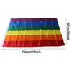 Banner Bandiere Bandiera Arcobaleno 3X5Ft 90X150Cm Gay Pride Poliestere Colorf Lgbt Decorazione Parata Lesbica Dbc Consegna Goccia Casa Giardino Fes Dhksa