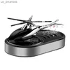 Solar Helicopter Car Aromatherapy Decor Langdurige geur Voertuigen Langdurige geuraccessoires Propeller Roterende parfum Diffuser L230523