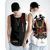 Men's Tank Tops Japanese Style Samurai Tank Tops Fashion Sleeveless Shirt Sportswear Vest Casual Singlet Plus Size Mesh Tops Hip Hop Men 230531