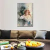 Canvas Art a Serene Stature Elegant Handmade Impressionist Willem Haenraets Painting Figure Artwork for Home Decor