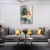 Canvas Art a Serene Stature Elegant Handmade Impressionist Willem Haenraets Painting Figure Artwork for Home Decor