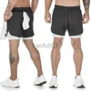 Herenshorts Gymshorts Sport Heren 2 in 1 hardloopfitnessshorts Workout Joggingbroek Atletisch voetbal Korte strakke trainingskleding Activewear J230531