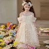 Robes de fille été filles robe de soirée enfants vêtements sans épaule enfants élégant robe de bal formelle pour Tulle robe de princesse 4-8Y