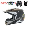 Capacete de motocicleta de motocross universal fora da estrada ATV Correios Capacetes Racing Motor Bike Capacette com óculos de máscara de máscara presentes