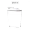 Garrafas de armazenamento 67JE 1000/1500ml Recipiente de contêiner plástico de cozinha de cozinha Multigrain Milk Dispenser Transparent Seled
