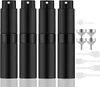 4 stks/partij 8 ml Mini Hervulbare Reisparfumfles Kit Lege Cosmetische Container Spray Flessen Twist Keulen Sproeier Met Pipet Druppelaar Dispenser Pomp