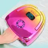 Drogers 2022 Nieuwe oplaadbare nagellamp met handgreep draadloze gel Poolse droger machine UV -licht voor spijkers Draadloze nagel UV LED -lamp