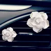 Decorations Car Air Fragrance Perfume Clip Vent Freshener Camellia Flower Accessories Diffuser Adornment Auto Interior Outlet Decoration 0209 L230523