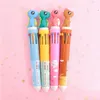 Ballpoint Pens Office Cartoon Colorf Writing Pen School Supply Stationery 10 Color Lovely Student Flamingo Head Dh1328 Drop Delivery Dhhsy