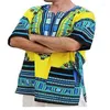 Casual shirts voor heren 2023 unisex shirt t-shirt heren en dames Afrikaanse heldere grote big hiji multi-colour vrije tijd wandelen