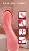 Electric Simulation Slicking Tongue Dildos Vibrator 10 Hastigheter G-Spot Clitoral Stimulator för kvinnor Kvinnlig Masturbator