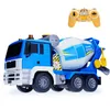 Big Size High Simulação Controle Remoto Mixer Caminhão Auto-Uneling Dirt Cement Mixer de concreto Registro Caminhão de agitador RC RC