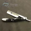 Rakare Shell Handle Barber Straight Rakar Razor Folding Rakning Razor Salon Beard Throat Shaving Knife Cut Tool för hane