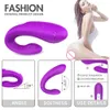 Massager erotisk trådlös vi delar vibe fjärrkontroll u form dildo vibrator g spot clitoris stimulator par vuxen för kvinna