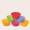 Cupcake Sile Cake Forms Round Shaped Muffin Baking Kitchen Cooking Bakeware Maker Colorf Diy Decorating Tools VT1632 Drop Leverans H DHBXP