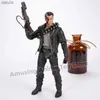 Mangá NECA Terminator T-800 Arnold Schwarzenegger Tech Noir/Police Station Assault PVC Action Figure Collectible Model Toy L230522