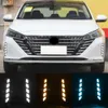 Car LED DRL For Nissan Teana Altima 2022 2023 Daytime Running Lights Fog Lamp Cover with Yellow Turn Signal