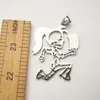 Chains (WOMEN ) Large 2'' Cool Hollow Out Hatchetman Girl "Joker Card" Stainless Steel ICP Insane Juggalo Charms Pendant