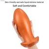 Giocattoli per adulti Silicone liquido morbido Forma di uovo oversize Plug anale Dildo Grande dilatatore anale Butt Plug Stimolare l'ano Giocattoli del sesso per le donne Uomini BDSM L230518