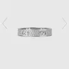 2023 Nouveau designer bijoux bracelet collier bague 925 Sterling plein diamant tendance couple paire Ring Factory