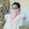 Other Home Textile Winter Warm Big Scarf Veet Thickeed Outdoor Sports Female Creative Mask Solid Color Neck Face Protection Windproo Dhmdq