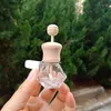 Car Air Freshener Cute Perfume Clip Fragrance Empty Glass Bottle For Essential Oils Diffuser Vent Outlet Ornament Styling L230523