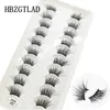 Falska ögonfransar 10 par Natural Half Eye False Eyelashes Fake fransar Lång Makeup 3D Mink Eyelash Extension för Beauty 230530