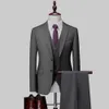 Blazers 2022 Costumes pour hommes de qualité supérieure Trois pièces Costume de mariage de luxe pour les meilleurs hommes Slim Fit Boutique de mode Costume formel hommes