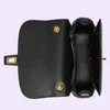 Handväska Blondie mini svart axelväska med guldkedjans spänne öppnar och stänger mode nytt