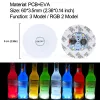 LED Coaster Lighting Coasters 6cm 4-6 LED-lätta flaskor Glorifier LED-klistermärken Coaster Dricks Flash Lights Up Cups Perfect for Party