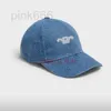 Ball Caps Designer Denim Blue Hat Retro Embroidery Outdoor Sport Fashion Baseball Unisex Hats Luxury 2023 New Design Cotton FXTI