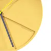 Wandklokken Esthetische Cement Gele Grote Klok Moderne Minimalistische 3d Mute Horloges Reloj Mesa Industriële Stijl Home Decor XF10YH