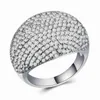 Band Ringen Milangirl Hoge Kwaliteit Grote CZ Ringen Bling Ringen voor Vrouwen Bruiloft Engagement Mode-sieraden J230531