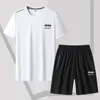 Summer Brand Tracksuit dwupoziomowy set Casual T-Shirt i Shorts Set Mens Sports Suit Fashion krótkie rękawy garnitury