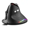 Mäuse Zelotes C10 verdrahtete optische vertikale Maus programmierbare Gaming -Maus RGB Ergonomische Maus 10000DPI -Gaming -Mäuse für PC -Laptop